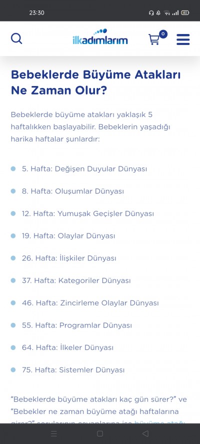 bebeklerde atak haftalari ne zaman acaba kizlar yenidogan 0 3 ay